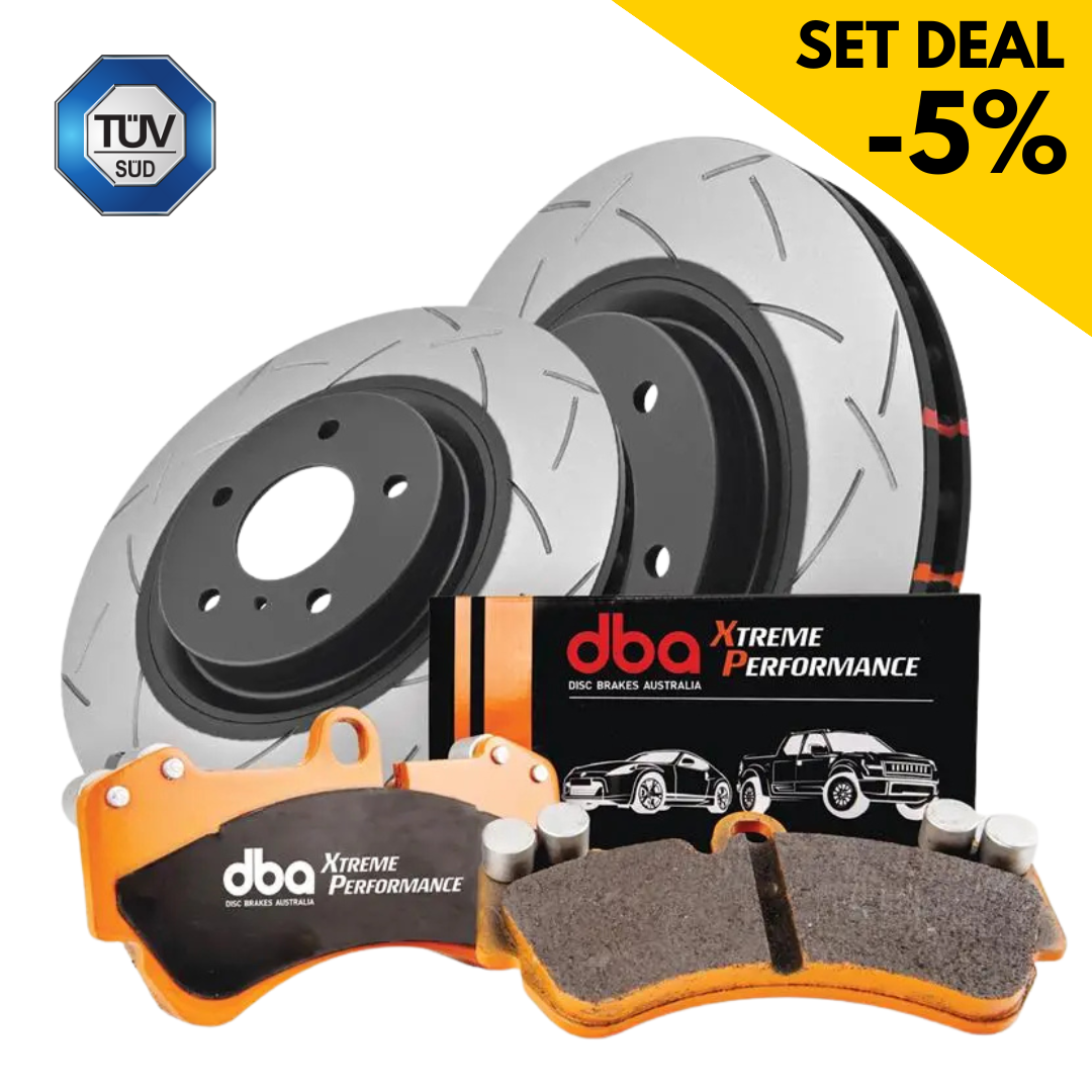DBA42809S-8850XP - Bremsscheibe-Kit - 4000 Series T3 Slotted & Xtreme Performance Bremsbeläge (2x DBA42809S + DB8850XP)