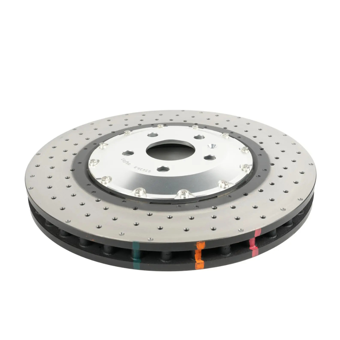 DBA53932SLVXD - 5000 series - Crossed Drilled & Dimpled Silver Hat