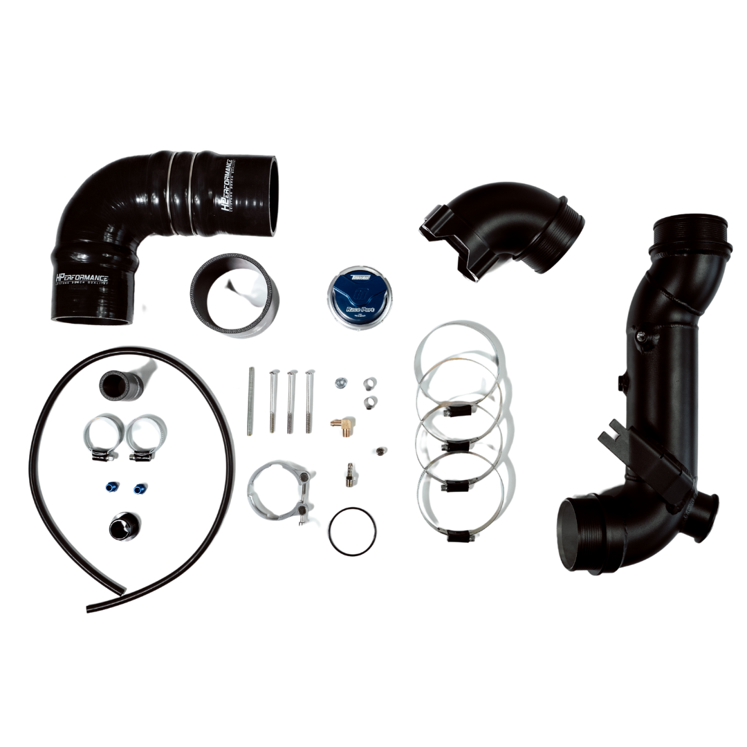 3.14" / 80mm boost pipe kit with throttle body bend and mechanical blow-off - 2.5 TFSI DAZ DNW