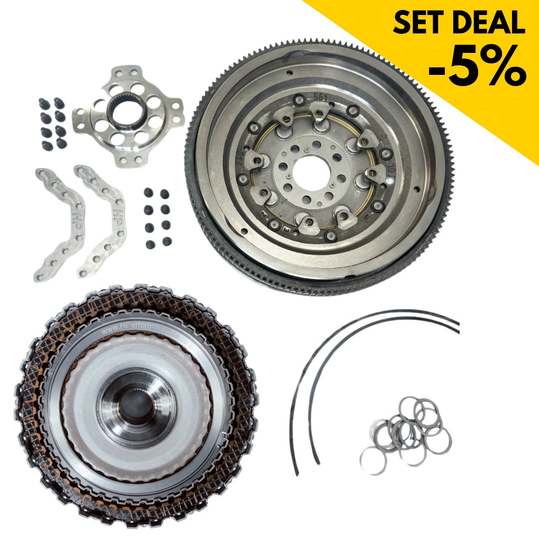 Clutch kit 1: DQ500 7 speed - 950NM upgrade clutch + reinforced flywheel - 7 speed DSG / S-Tronic Audi 2.5 TFSI