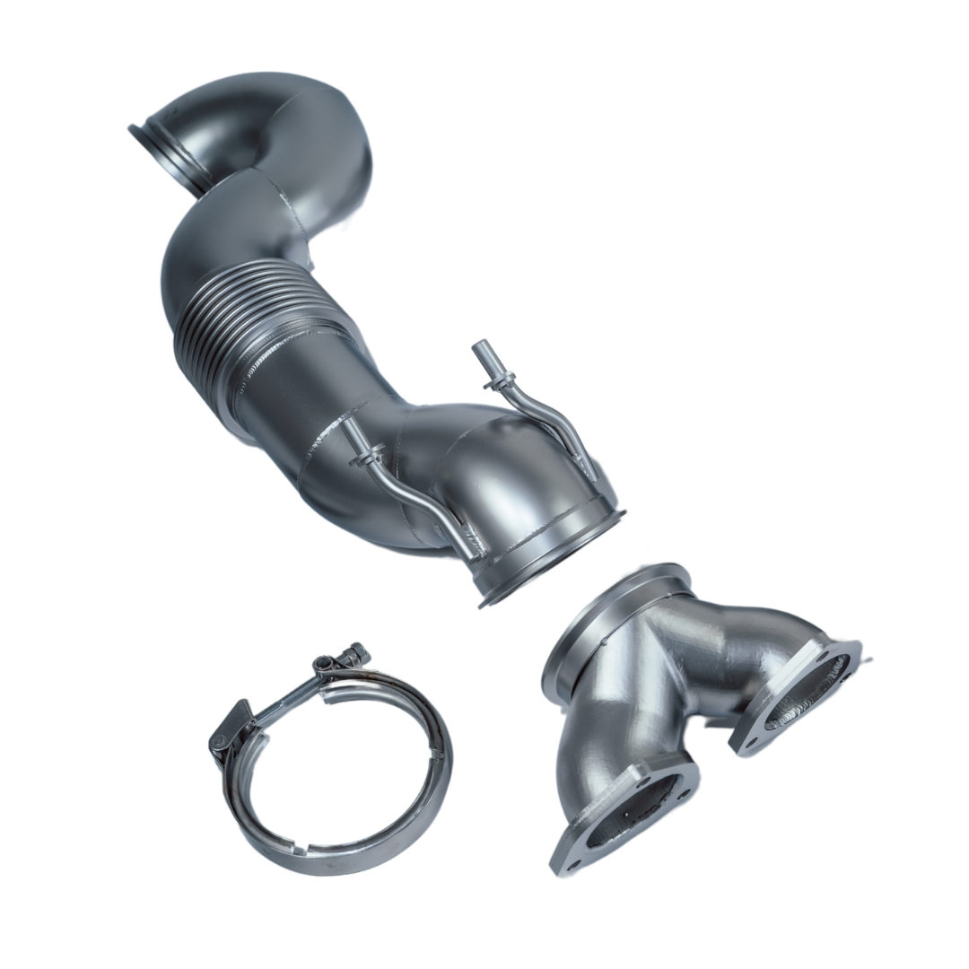 4" - 101,6mm downpipe upper part + Y-piece - Audi RS3, TTRS, RSQ3, VZ5 - DAZ DNW