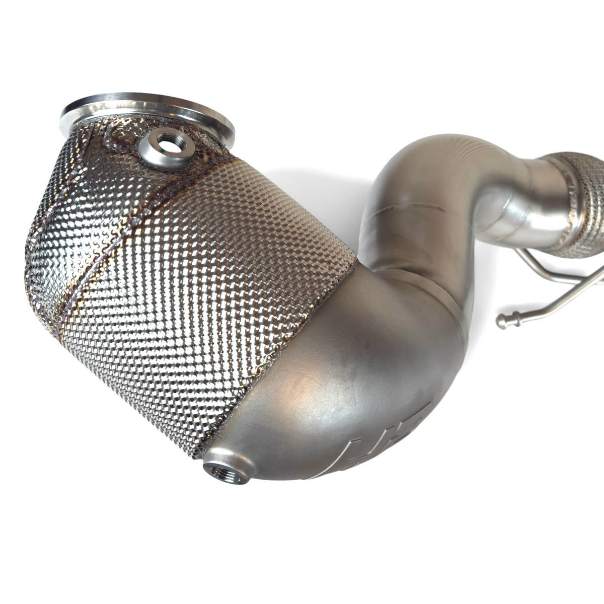HPerformance EG/ECE Downpipe 4 Zoll mit 160 mm Hochleistungs-Kat für Audi RS3 8V Facelift und TTRS 8S DAZA