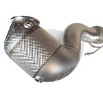 HPerformance EG/ECE Downpipe 4 Zoll mit 160 mm Hochleistungs-Kat für Audi RS3 8V Facelift und TTRS 8S DAZA