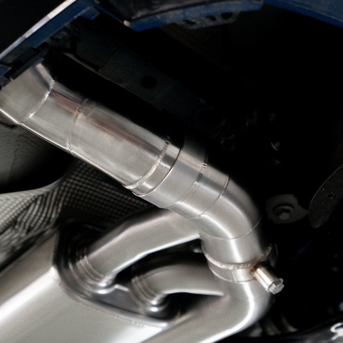 90 mm symmetrische Abgasanlage – Detail