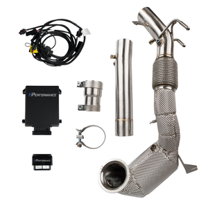 3,5" 90mm 200 Zeller Downpipe + OPF-Simulator für Golf 8 GTI - EA888 Gen.4