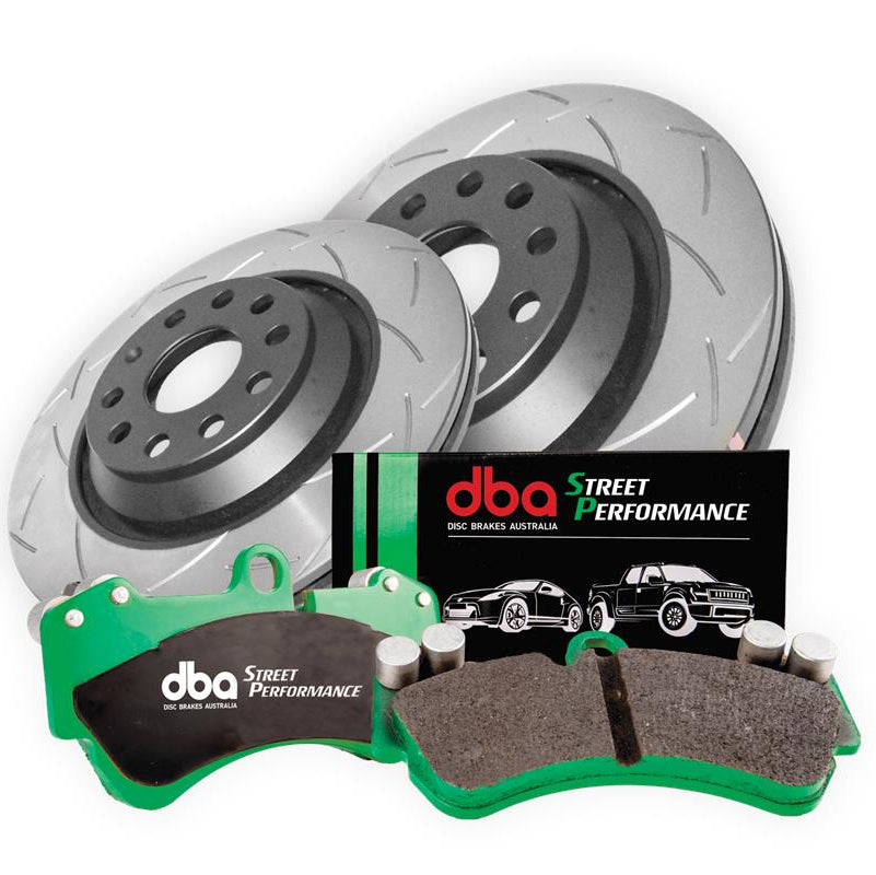 DBA42809S-2384SP - Brake Kit - Street Series T2 Slotted & Street Performance Brake Pads (2x DBA2830S + DB8849SP)