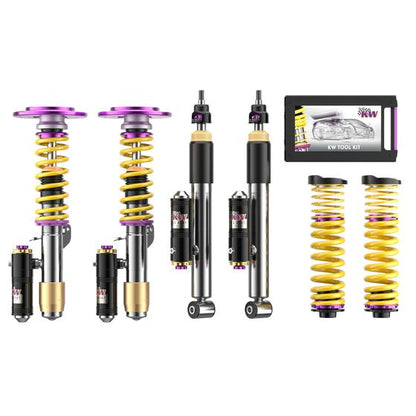 Kit de suspension à vis filetées KW V4 - Audi RS4 B9 sans réglage électrique de la suspension Régulation des amortisseurs