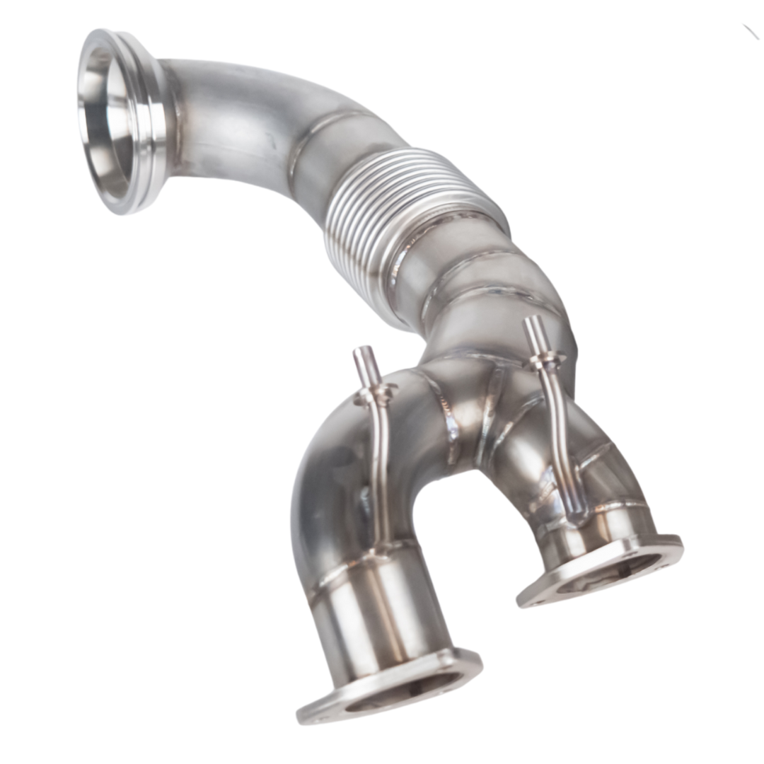3,5" 90mm Downpipe Oberteil für Audi RSQ3 8U - 310PS