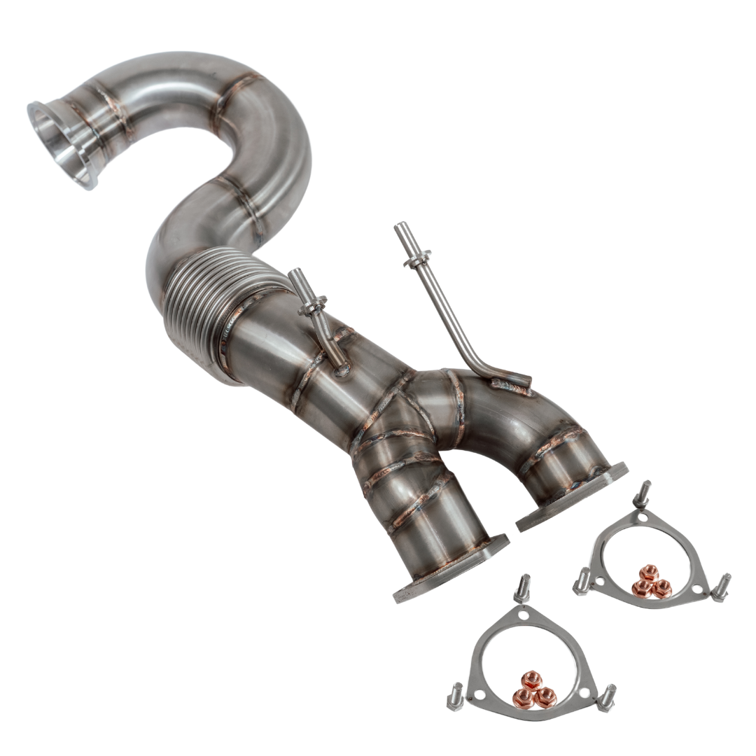 3.5" 90mm - Parte superior del Downpipe - RS3 8V FL, TTRS 8S, RS Q3 - DAZ DNW