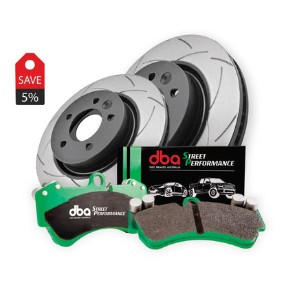 DBA2806S-1849SP - Brake Kit - Street Series T2 Slotted & Street Performance Brake Pads (2x DBA2806S + DB1849SP)