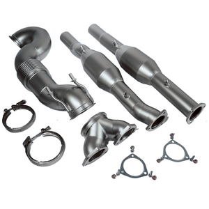 4" 101,6mm RACE Downpipe 100/400 Zeller Kats - Audi RS3, TTRS, RSQ3 - OPF Modelle - DNW