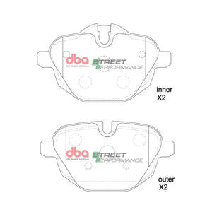 DB2225SP Brake Pads Street Performance | Rear Axle