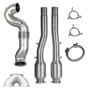 4" 101,6mm RACE Downpipe 100/400 Zeller Kats für Audi RS3 8Y - DNW