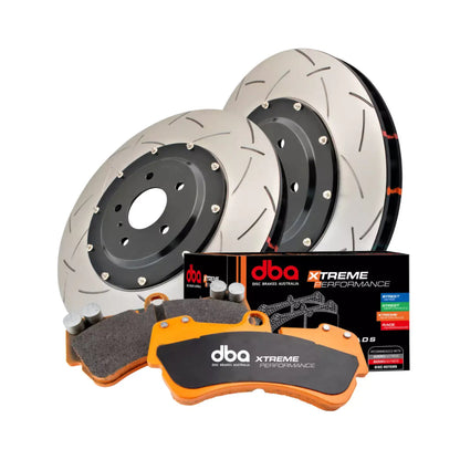 DBA52830BLKS-8849XP - Bremsscheibe-Kit - 5000 T3 Slotted & Xtreme Performance Bremsbeläge (2x DBA52830BLKS + DB8849XP)