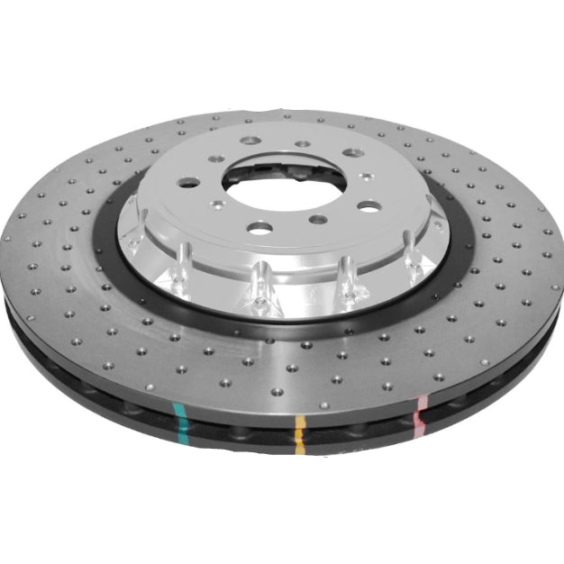 DBA52280SLVXD - 5000 series - Crossed Drilled & Dimpled Silver Hat