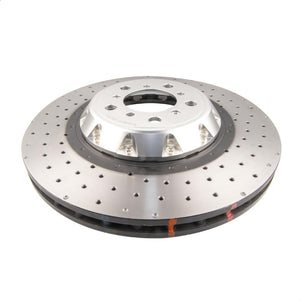 DBA53298SLVXD - 5000 series - Crossed Drilled & Dimpled Silver Hat