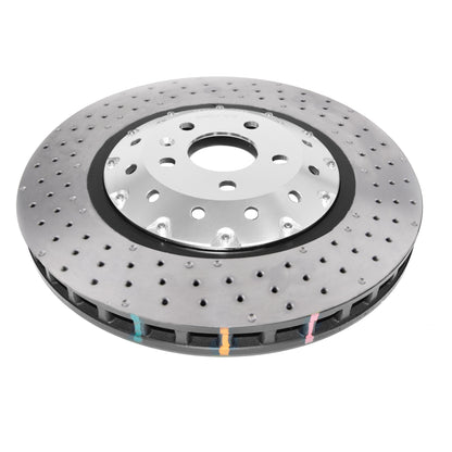 DBA53004SLVXD - 5000 series - Crossed Drilled & Dimpled Silver Hat
