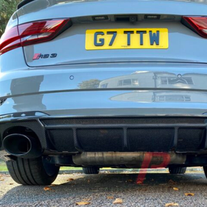 Dry carbon rear diffuser "AP Design" for Audi RS3 8V facelift from 2017