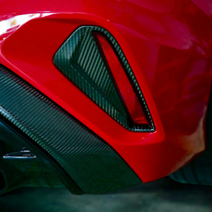 Dry Carbon Heckstoßstangen Cover links/rechts für Audi RS3 8Y Facelift