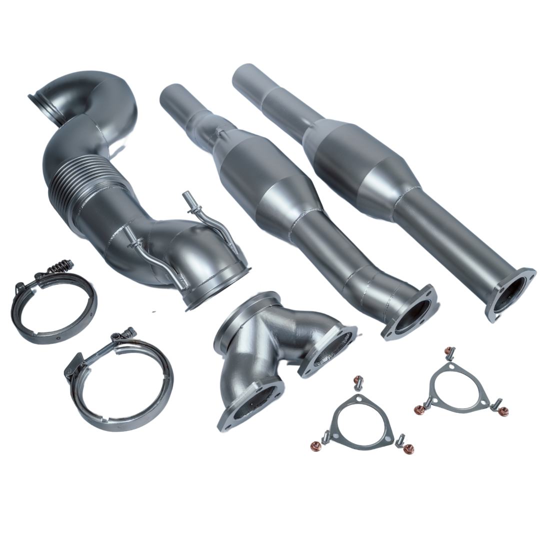 4" 101.6mm TÜV downpipe for RS3 8V FL & TTRS 8S - DAZA