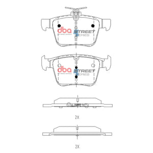 DB2415SP - Bremsbeläge Street Performance | Hinten Achse
