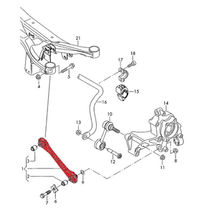 Einstellbare Spurstangenköpfe aus Metall (Hinterachse) für Audi TT(RS) & A3/RS3