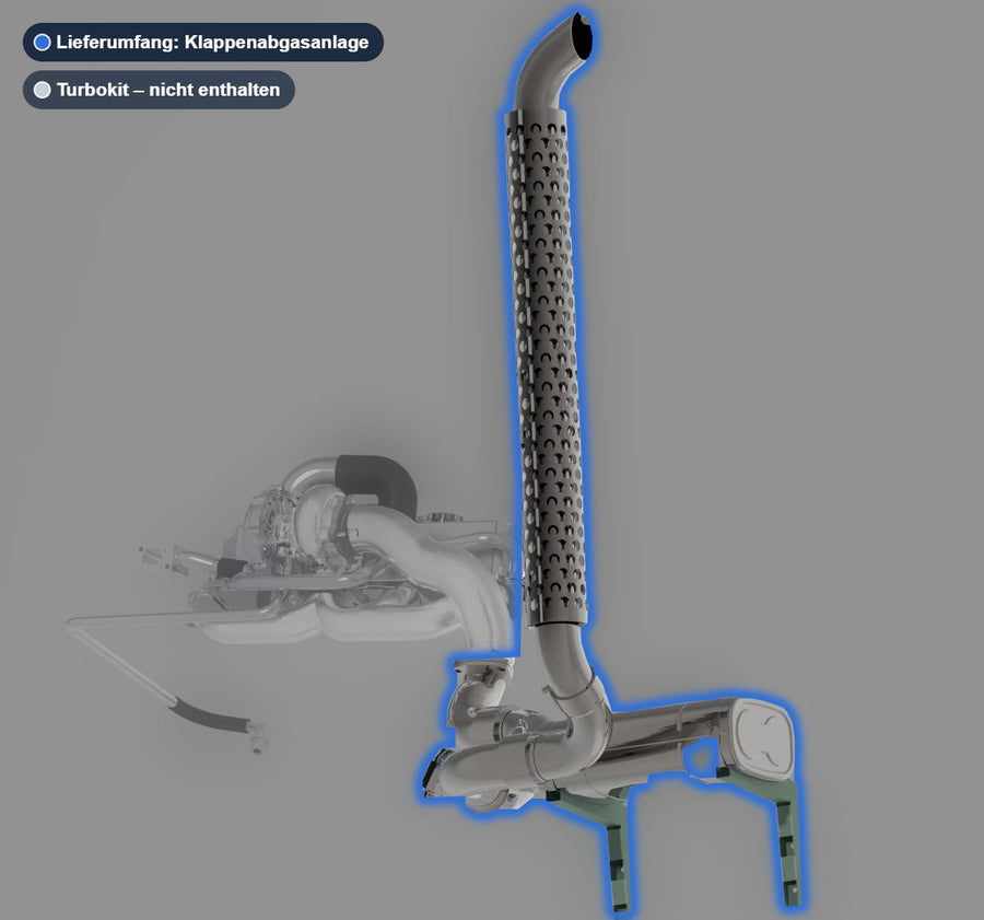 Klappenabgasanlage Unimog U406 HPerformance