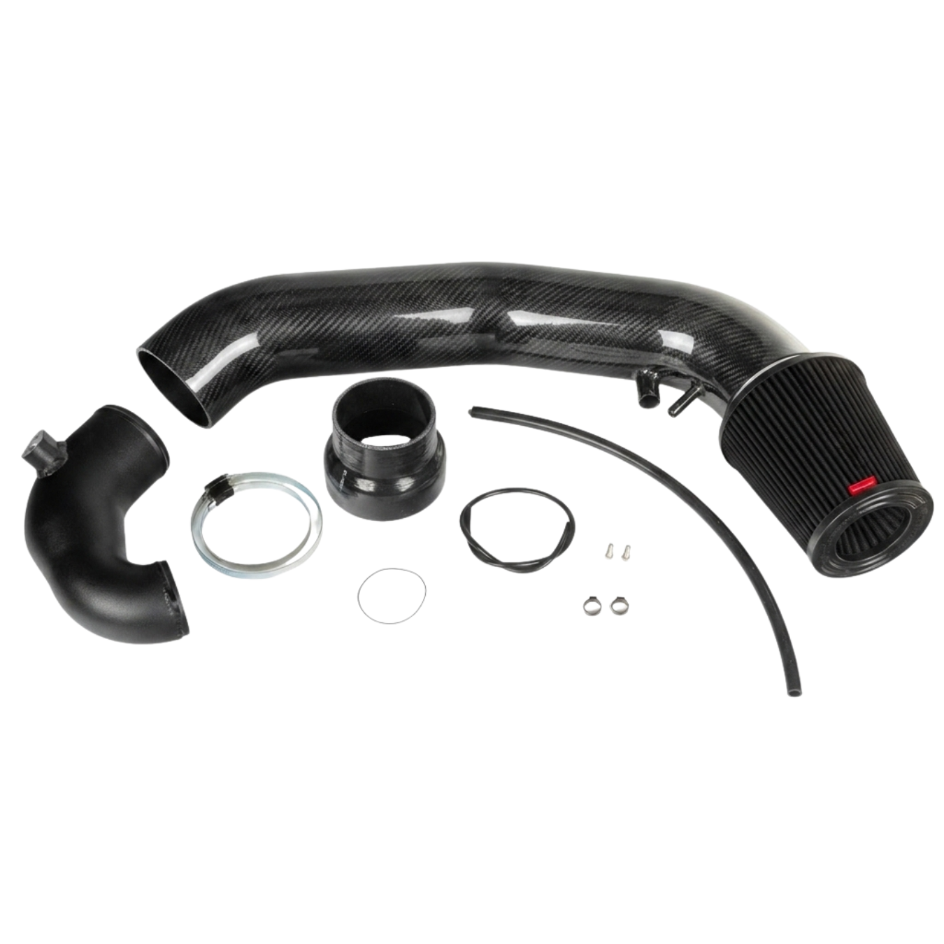 5" 125mm OFFENE CARBON Ansaugung + 4" 100mm Turboinlet  für Audi RS3 8V Facelift + FL OPF