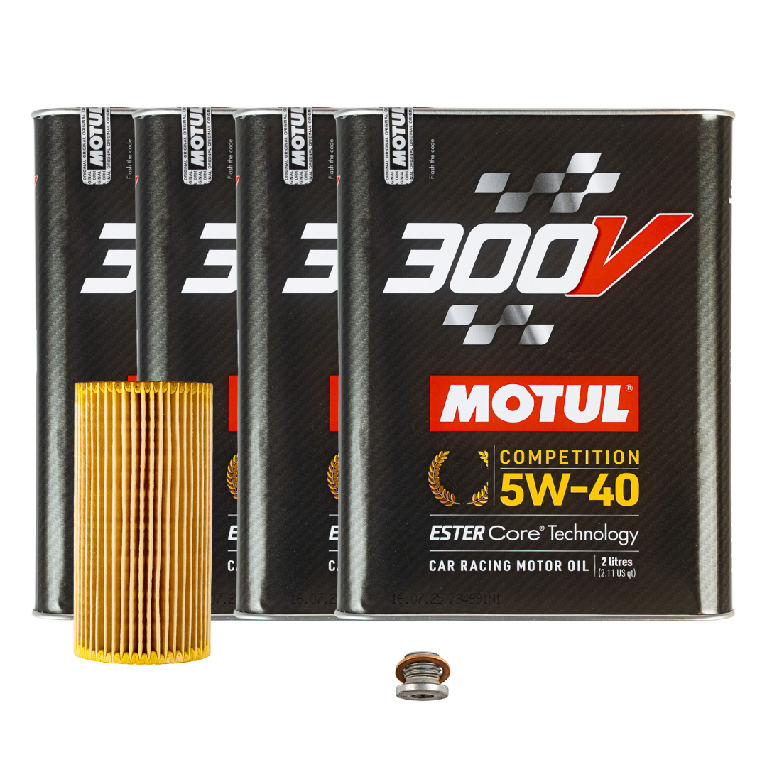 Servicepaket / Inspektionspaket 1 mit Motul 300V 5W40 - 5W50 für alle 2.5 TFSI Modelle