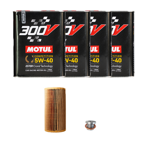 Oil service package - 5W40 300V Motul