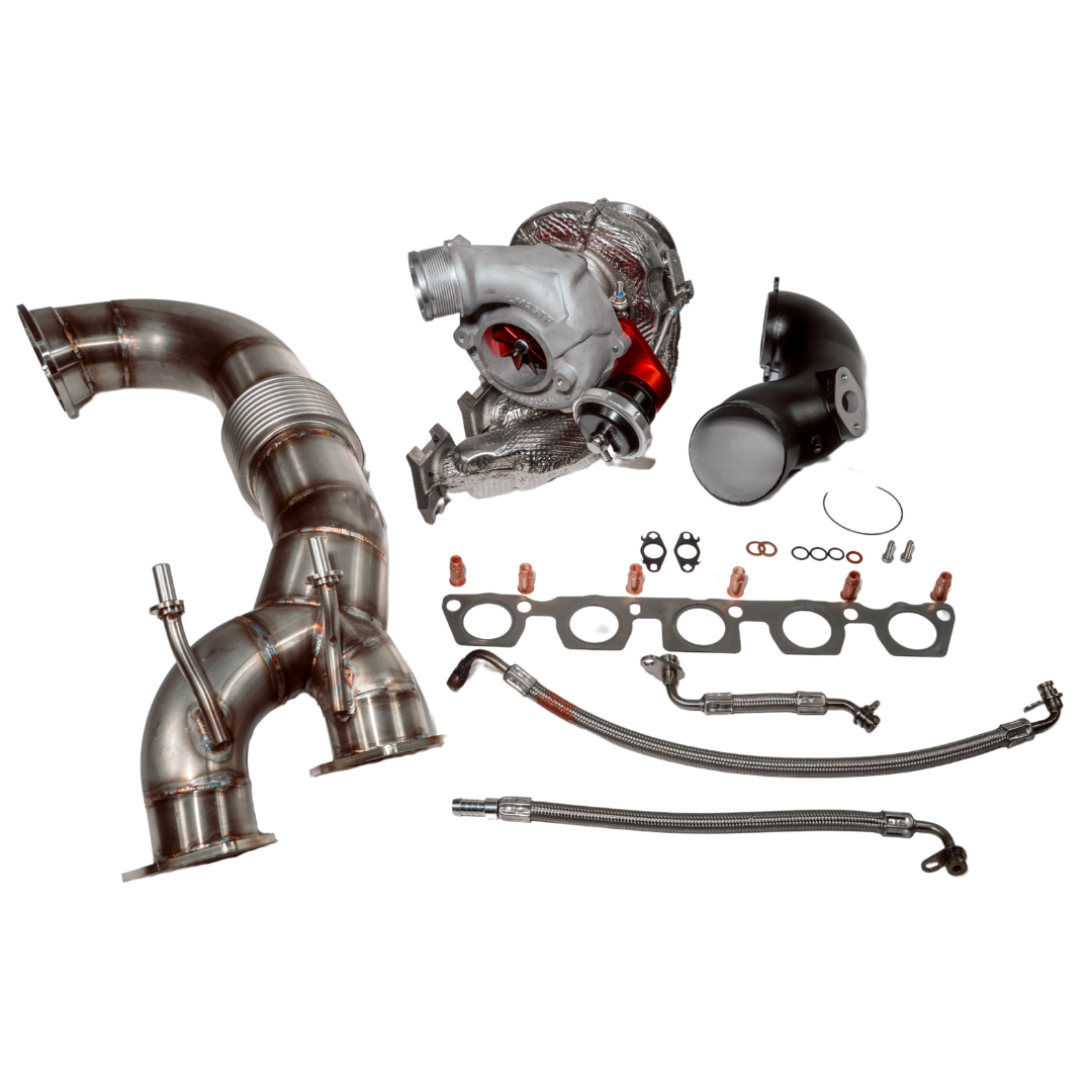 Retrofit Kit - TC Turbos X8 + 90mm 3,5" Retrofit Downpipe - Audi RS3 8P & TTRS 8J - 340PS/360PS CEPA