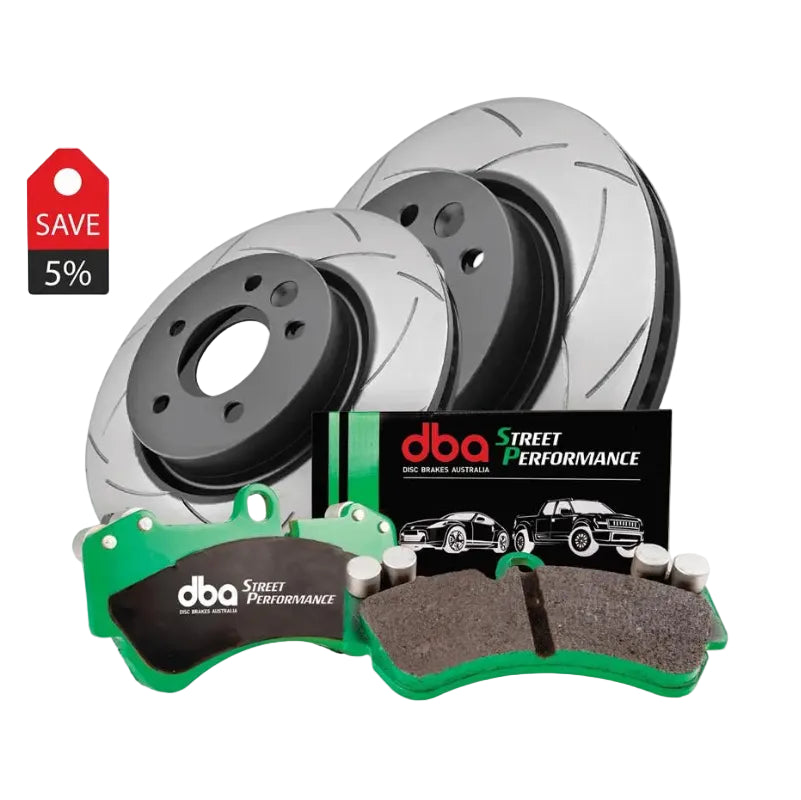 DBA2830S-8849SP - Bremsscheibe-Kit - Street Series T2 Slotted & Street Performance Bremsbeläge (2x DBA2830S + DB8849SP)