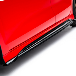 Seitenschweller Ansatz Cup Leisten V.1 für Audi RS3 8Y + Facelift  Limousine - Schwarz