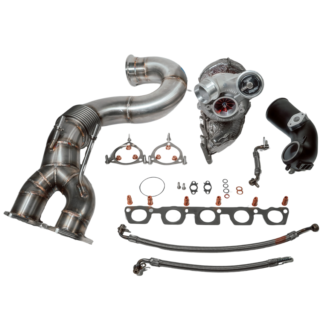 TC Turbos X8 + 3,5" Downpipe + Inlet + Krümmerdichtung - Audi RS3 8V RSQ8 8U CZGB