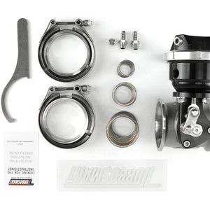Turbosmart Pneumatic Straight Gate 50 6psi externes Wastegate (schwarz)