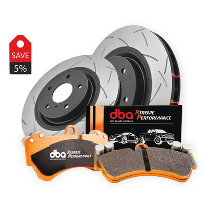 DBA42830S-8849XP - Brake Kit - 4000 Series T3 Slotted & Xtreme Performance Brake Pads (2x DBA42830S + DB8849XP)