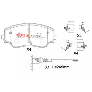 DB15271XP - Brake Pads Xtreme Performance | Front Axle