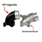 3.14" / 80mm boost pipe kit with throttle body bend and mechanical blow-off - 2.5 TFSI DAZ DNW