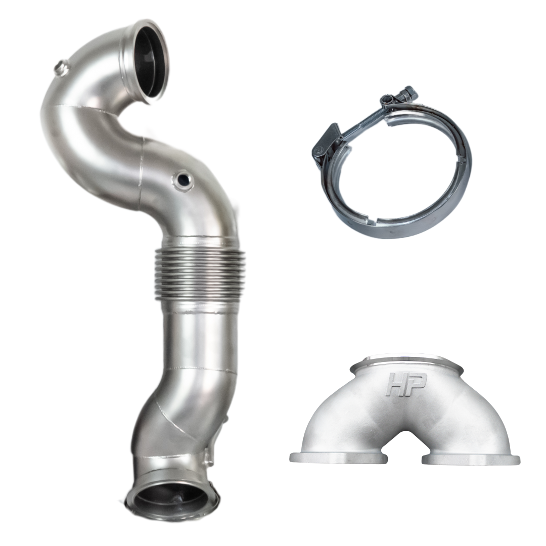 4" - 101,6mm downpipe upper part + Y-piece - Audi RS3, TTRS, RSQ3, VZ5 - DAZ DNW