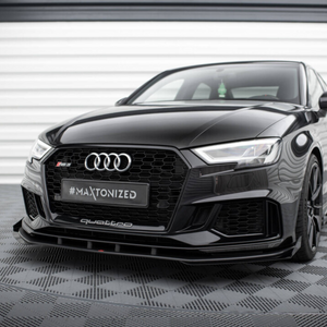 Frontlippen Flaps für Audi RS3 8V Limousine Facelift