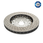 DBA Upgrade Brake 5000 Series - Crossed, drilled & embossed silver hat - DBA52842SLVXD
