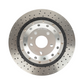 DBA Upgrade Brake 5000 Series - Crossed, drilled & embossed silver hat - DBA52842SLVXD