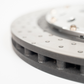 DBA Upgrade Brake 5000 Series - Crossed, drilled & embossed silver hat - DBA52842SLVXD