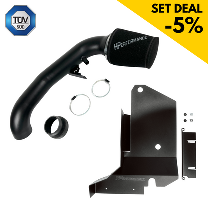 4" 100mm open intake + air baffle - Audi RS3 8P