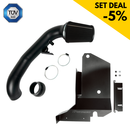 4" 100mm open intake + air baffle for Audi TTRS 8J
