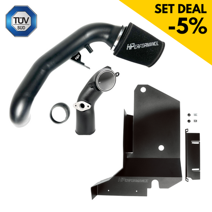 4" 100mm open intake + 3.5" 90mm turbo inlet + air baffle - Audi RS3 8P