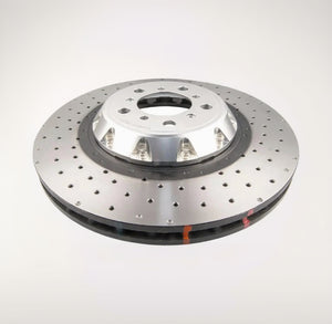 DBA53298SLVXD - 5000 series - Crossed Drilled & Dimpled Silver Hat