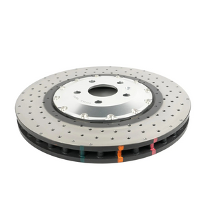 DBA53932SLVXD - 5000 series - Crossed Drilled & Dimpled Silver Hat