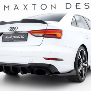 Heck Ansatz Flaps Diffusor V.5 für Audi RS3 Limousine 8V Facelift