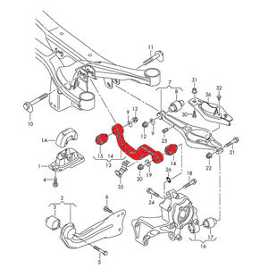 Fully adjustable wishbones (rear axle) Uniball for Audi TTRS & RS3